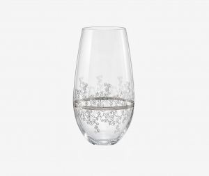 Чаши за вода 350 Viola Platinum Middle Edging by Bohemia Crystalex ®