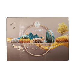 Картина с рамка Два елена с рибки ART Crystal 50 х 70 см