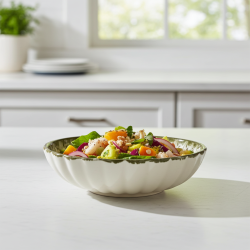 Ретро Купа за Десерт/Снакс, 13.5 см, Зелен Кант