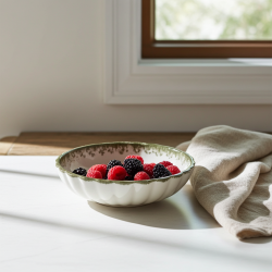 ретро Купа за Десерт/Снакс, 13.5 см, Зелен Кант