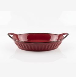 керамичен съд за печене Morello Heritage, 36 см – Цвят Бордо