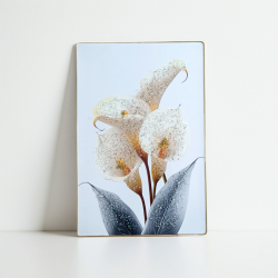 3D пано с бели кали 40х60 см от liv.bg