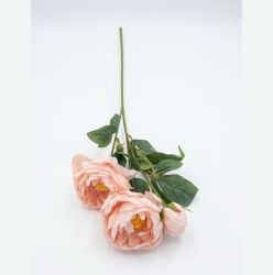 Нежен букет от 3 светло розови копринени божура Morello 70 см от liv.bg