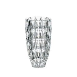 Масивна настолна кристална ваза за цветя Bohemia Crystal Diamond с височина 25.5 см