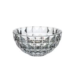 Масивна дълбока кристална купа за салата и плодове Bohemia Crystal Diamond с диаметър 28 см