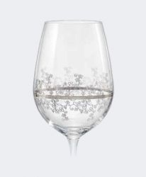 Чаши за бяло вино 350 Viola Platinum Middle Edging by Bohemia Crystalex