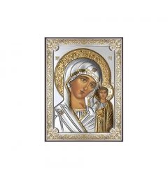 икона 8 x 11 Богородица сребро 999