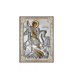 икона 8 x 11 Св. Георги сребро 999