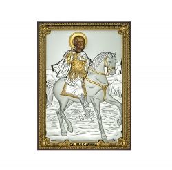 икона 13 x 18 Св. Мина сребро 999