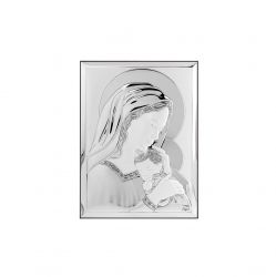 икона 8 x 11 Богородица сребро 999
