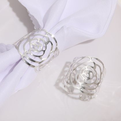 пръстени за салфеки 6 бр. SILVER ROSE