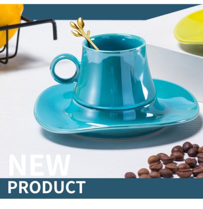 чаша, чинийка, лъжичка AMAZING GRAY, YELLOW, BLUE, PURPLE