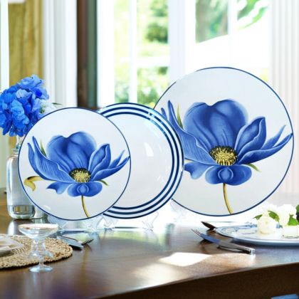сервиз за хранене 18 части ROYAL BLUE POPPY by Morello