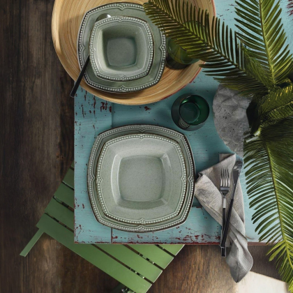 сервиз за хранене 18 части Dotline Green