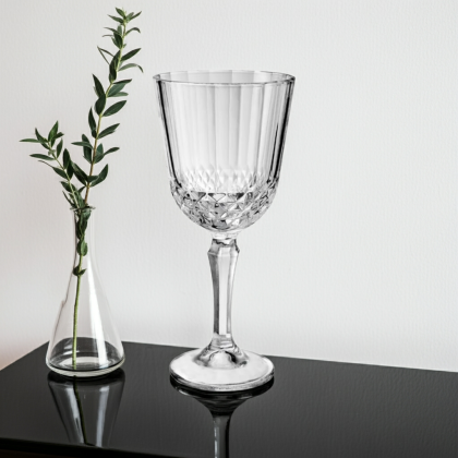 чаши за червено вино 6 бр. 300 мл - гравирано и стабилно стъкло