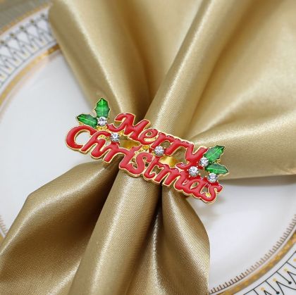 пръстени за салфеки 6 бр. Merry Christmas