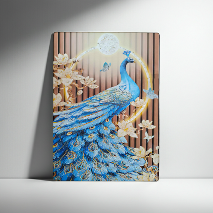 картина с рамка Кралски Паун Art Crystal 70 х 50 см