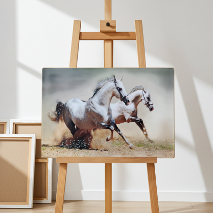картина с рамка Бягащи Коне Art Crystal 70 х 50 см