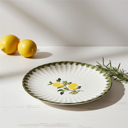 керамична дълбока чиния Lemons 21,5 х 4.5 см