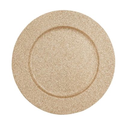 подложна чиния Secret de Gourmet, 33 см златист брокатен декор