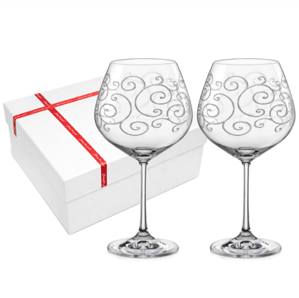 чаши за вино Bohemia, Viola Decor 570 мл 2 бр.