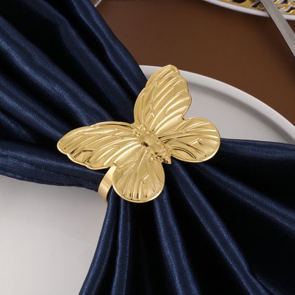пръстени за салфеки Morello Gold Butterfly 6 бр.