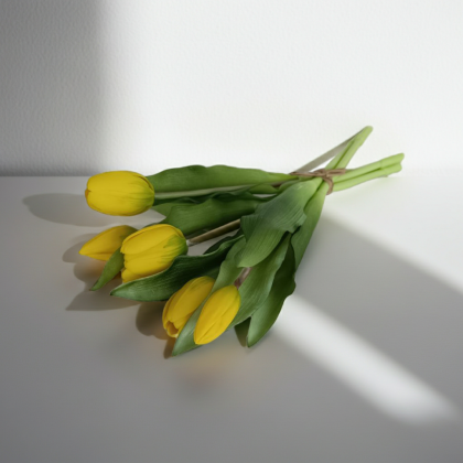 Букет от розови силиконови лалета Morello за интериорна декорация