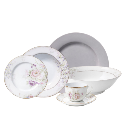сервиз за хранене 31 ч. GRAY HUMBLE ROSE