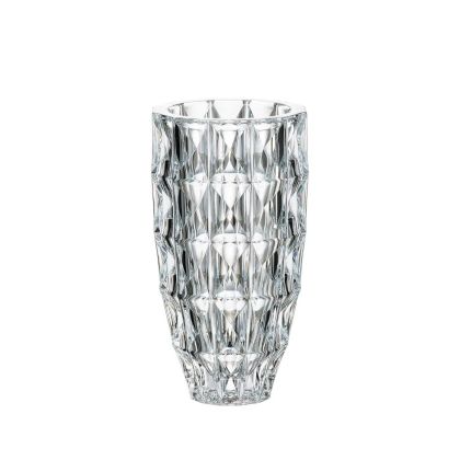 Масивна настолна кристална ваза за цветя Bohemia Crystal Diamond с височина 25.5 см