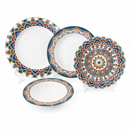 Сервиз за хранене Royal Marocco, 23 части – цветен ориенталски мотив