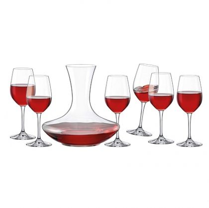 Комплект декантер и 6 чаши за червено вино Somelier 