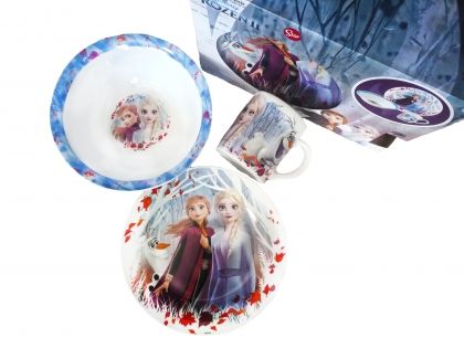 Детски порцеланов сервиз за хранене 3 части Frozen 2