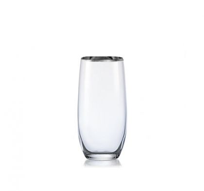Чаши за вода Viola Silver Rim by Bohemia Crystalex