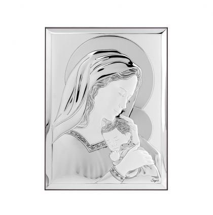 икона13 x 18 Богородица сребро 999 