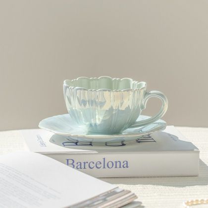 чаша и чинийка BARCELONA BLUE