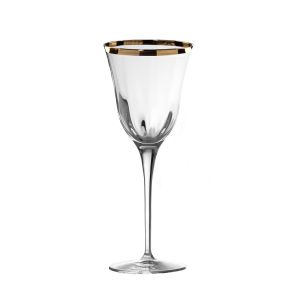 кристални чаши за вино 2 бр. JULIA OPTIC GOLD RIM - Made in Italyстални чаши за вино Julia Gold - Made in Italy