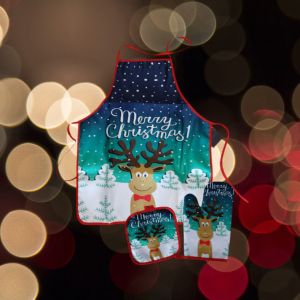 престилка, ръкавица и ръкохватка MERRY CHRISTMAS