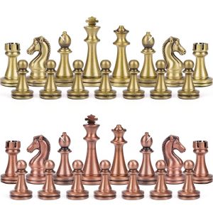 комплект луксозен шах с чекмедже и метални фигури MORELLO