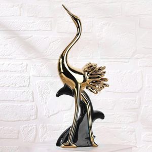 Статуетка FLAMINGO BLACK & GOLD 31,5 см