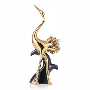 статуетка FLAMINGO BLACK & GOLD 31,5 см