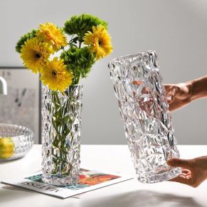стъклена ваза цилиндър 19.5 см WHITE