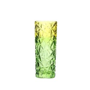 стъклена ваза цилиндър 19.5 см GREEN