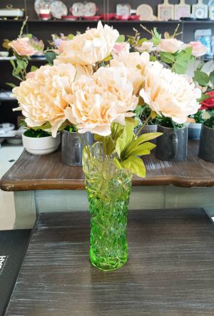 стъклена ваза 24 см GREEN