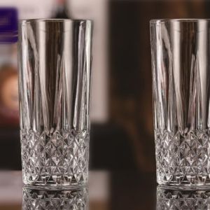 Стъклени чаши за безалкохолно SMALL DIAMOND 6 бр.