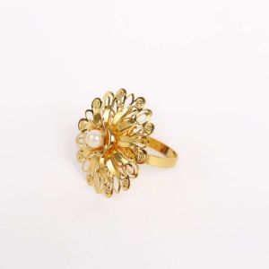 пръстени за салфеки 6 бр. MORELLO GOLD FLOWER