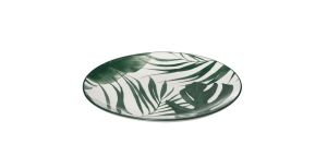 порцеланов сервиз за хранене Tropical, включващ чинии с дизайн на палмови листа