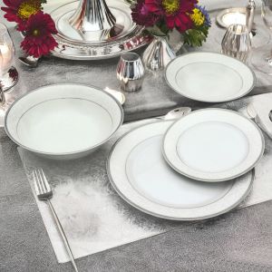 сервиз 19 ч. White & Silver by Morello