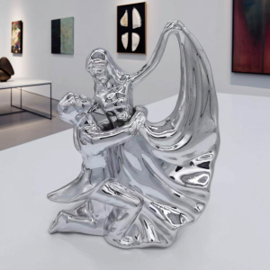 Статуетка DANCING COUPLE SILVER 25 см