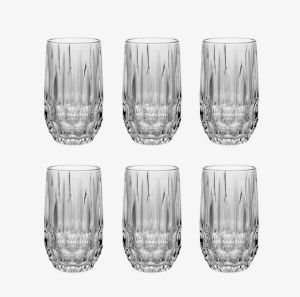 чаши за вода 6 бр. Elegant 395 мл - здраво и стабилно стъкло