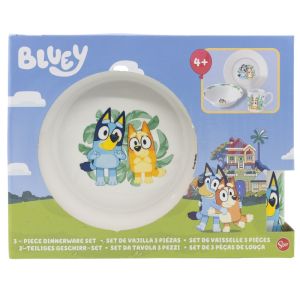 детски комплект за хранене Bluey 3 части 
